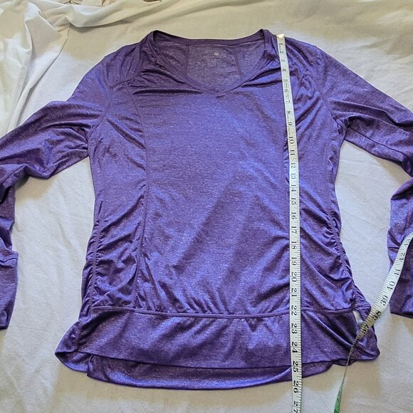 TANGERINE RUCHED PULLOVER LONG SLEEVE TOP SHIRT EUC XL - Picture 4 of 5